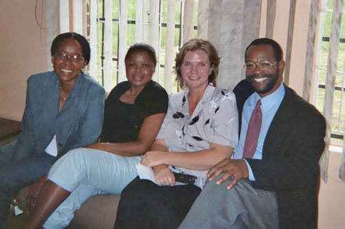 Group photo with clinic staff at Thusong SANCA